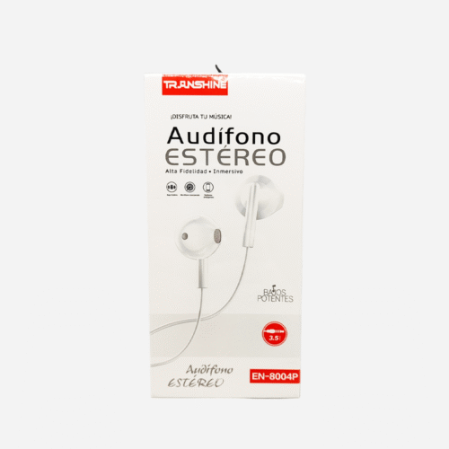 Auriculares Alambricos (EN-8004P) Conector de Audio Analogico con Microfono Integrado Modelo A