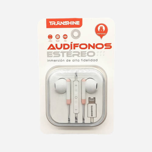 Auriculares Alambricos (EN-8009P) Conector LIGHTNING con Microfono Integrado Modelo D