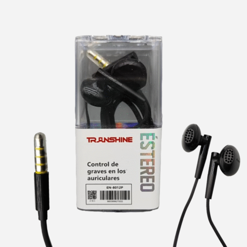 Auriculares Alambricos (EN-8012P) Conector de Audio Analogico con CONTROL DE GRAVES Modelo I