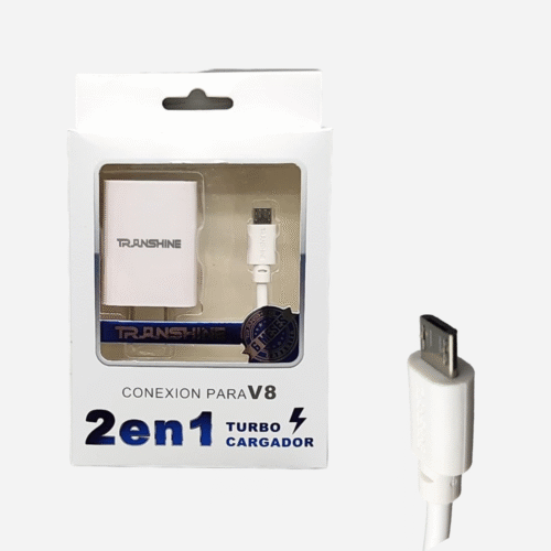 Cargador de Celular 110V Pared GC-547CU-V8 Conector V8 Modelo A 3A