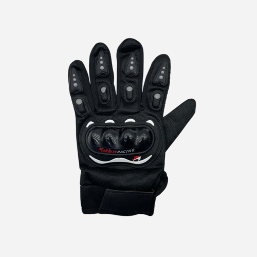 GUANTES MANO COMPLETA CON PROTECTOR (NEGRO/ROJO/AZUL)