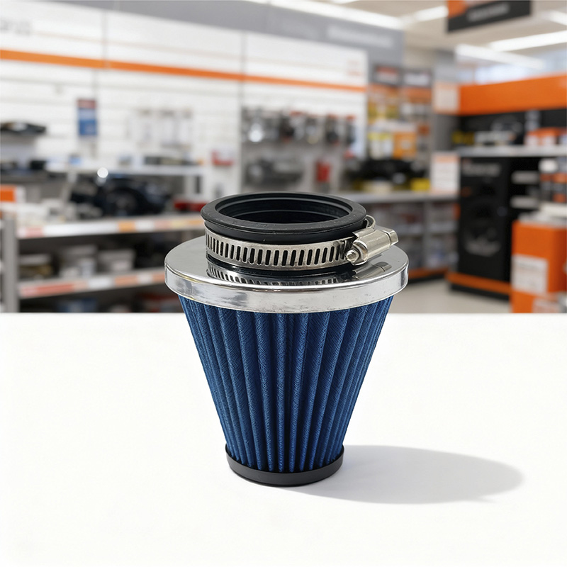 FILTRO DE AIRE CONICO-1 TUBO RECTO ALTO FLUJO CROMADO (ALTO CILINDRO) (THA9118)