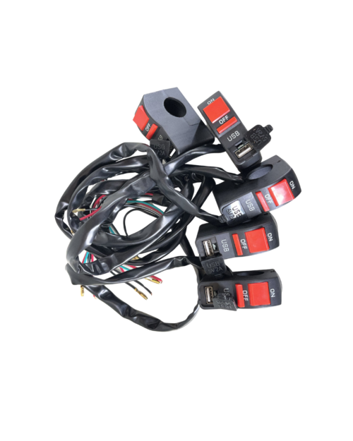 INTERRUPTOR UNIVERSAL CON PUERTO USB ON-OFF 4 CABLES (PQ 5 UND)