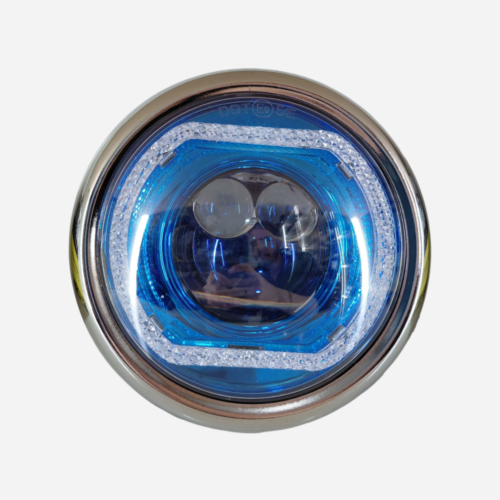 PANTALLA LUZ LAZER (EOW/EEX) 5.75"IN.LUZ DECORATIVA 128 COLORES CON APP MOVIL (AZUL/ROJO)