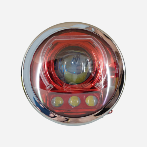 PANTALLA LUZ LAZER (B150S) 7"IN.4 LUPAS (ROJO/AZUL)